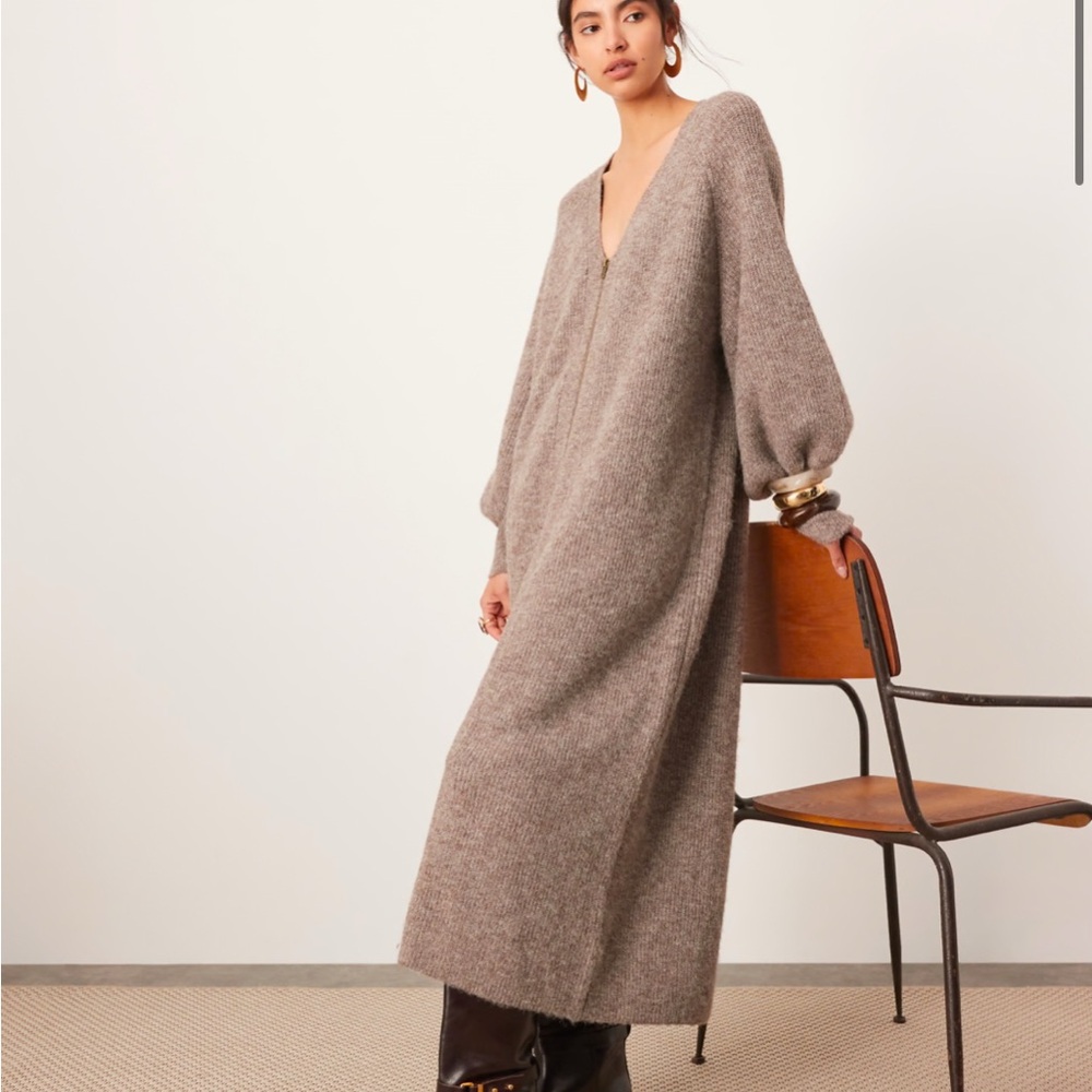 ASOS Knit Ballon Sleeve Dress